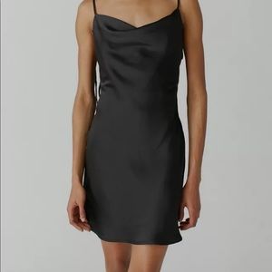 Red UO silk mini dress